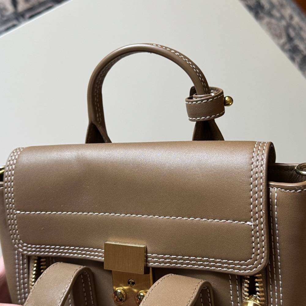 3.1 Phillip Lim Pashli Mini Satchel Taupe/Camel - Picture 5 of 16